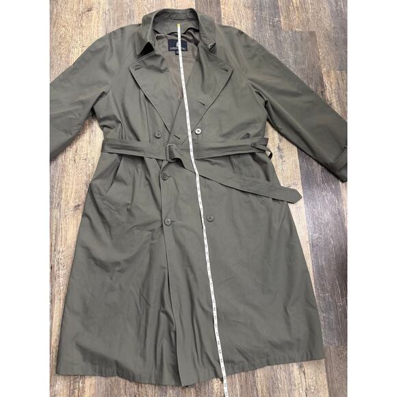 London Fog Men's Trench Coat with Belt Size 48 Long - Picture 3 of 6